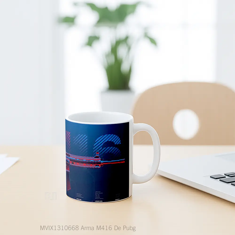 Mug Arma M416 De Pubg Cangkir Gamer - All-side / Desain