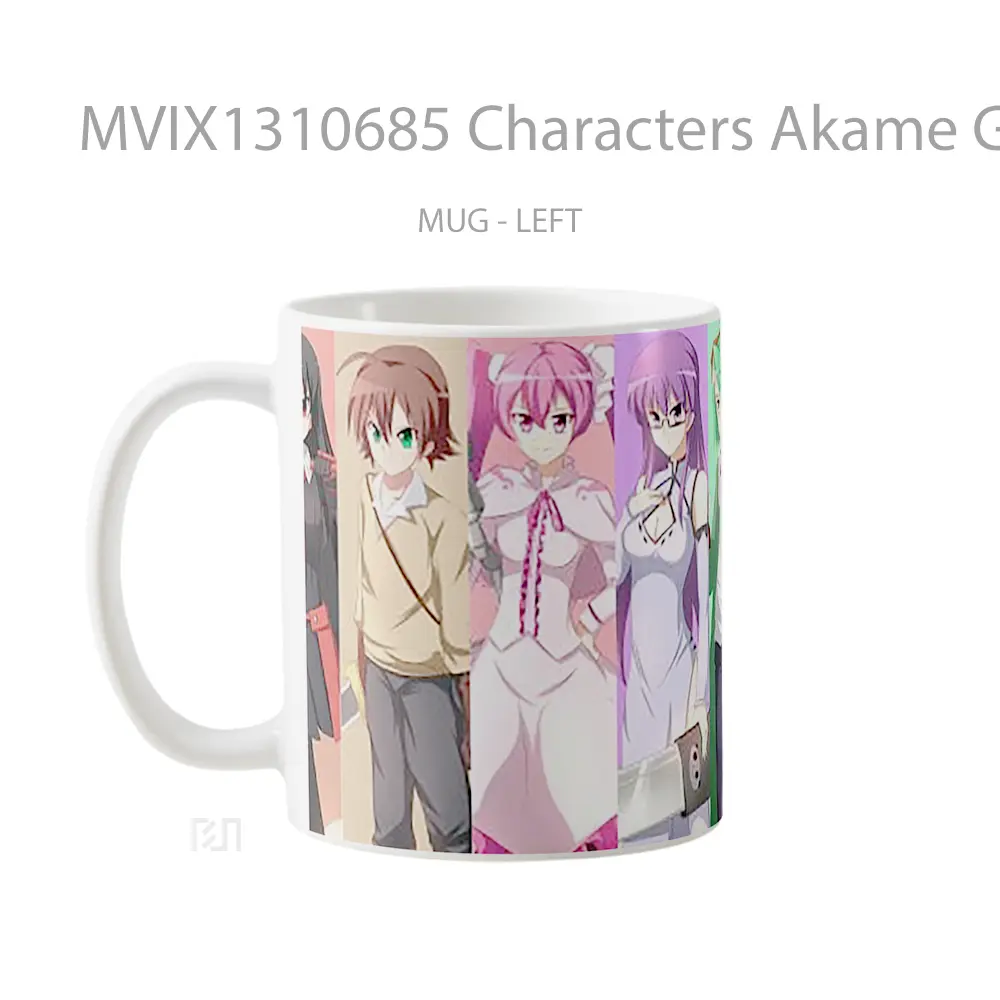 Mug Characters Akame Ga Kill Gelas Keramik Unik - All-side / Desain
