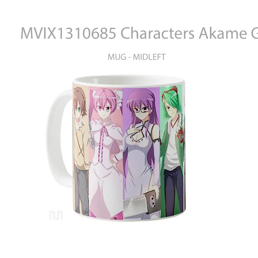 Mug Characters Akame Ga Kill Gelas Keramik Unik - All-side / Desain