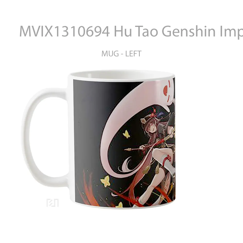 Mug Hu Tao Genshin Impact Cangkir Gamer - All-side / Desain