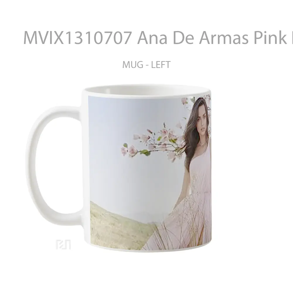 Mug Ana De Armas Pink Dress In The Countryside Gelas Keramik Unik - All-side / Desain