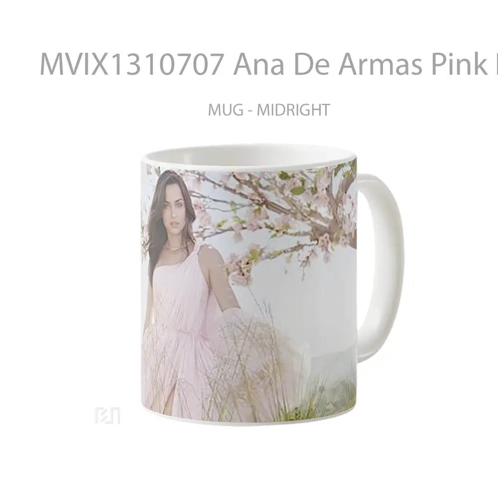 Mug Ana De Armas Pink Dress In The Countryside Gelas Keramik Unik - All-side / Desain
