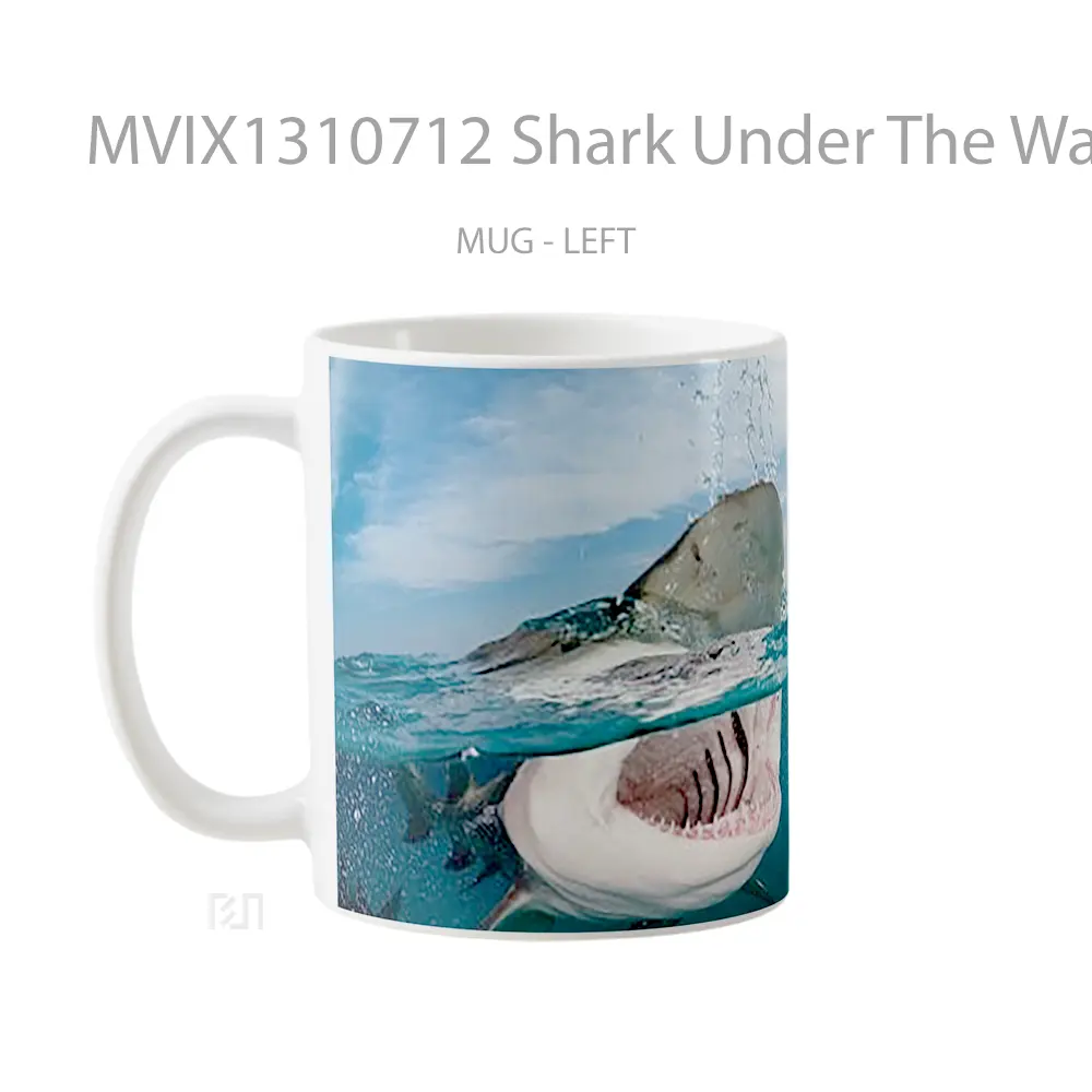 Mug Shark Under The Water Gelas Hewan Lucu - All-side / Desain