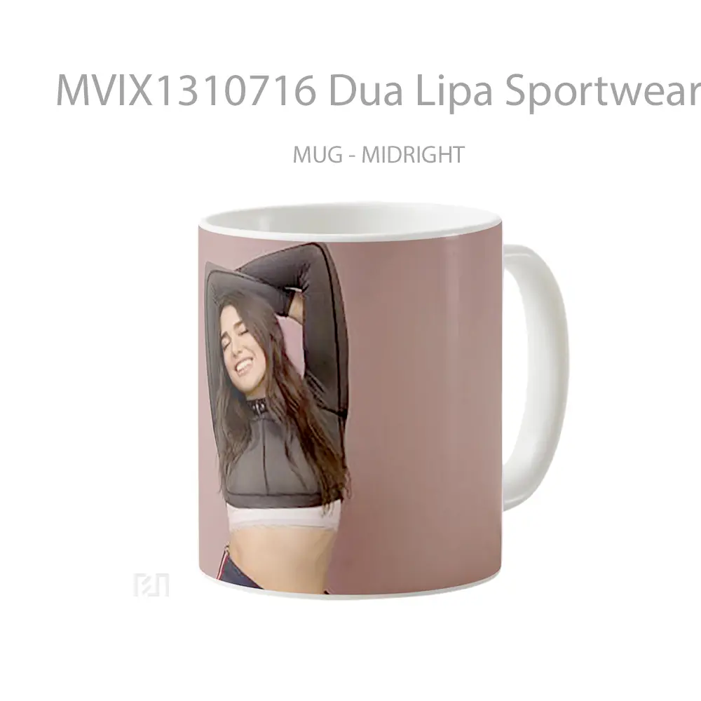 Mug Dua Lipa Sportwear Gelas Selebriti - All-side / Desain