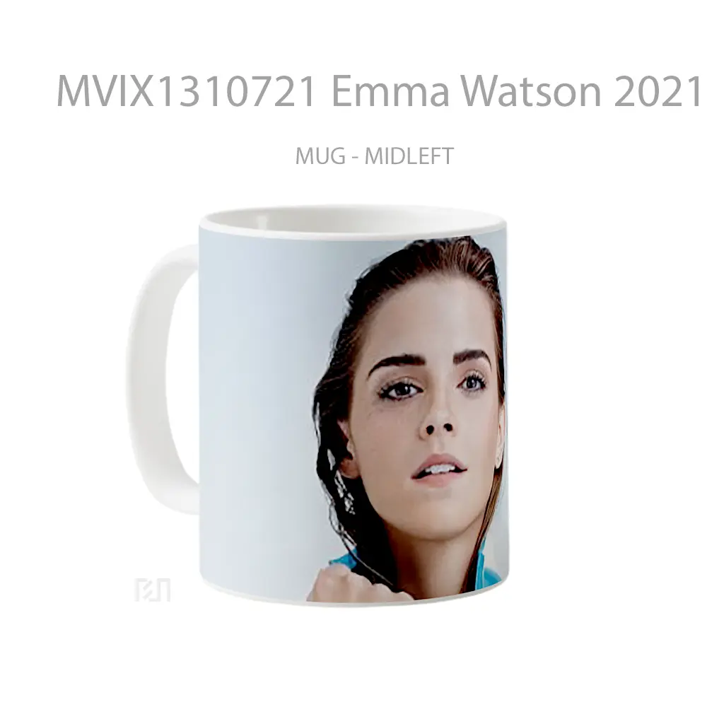 Mug Emma Watson 2021 Gelas Selebriti - All-side / Desain