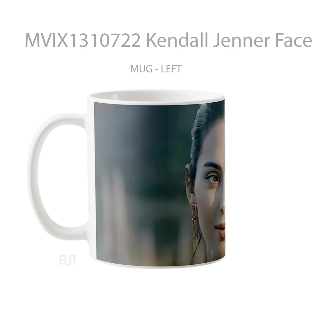 Mug Kendall Jenner Face Gelas Selebriti - All-side / Desain