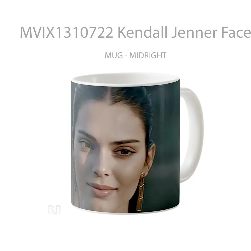 Mug Kendall Jenner Face Gelas Selebriti - All-side / Desain