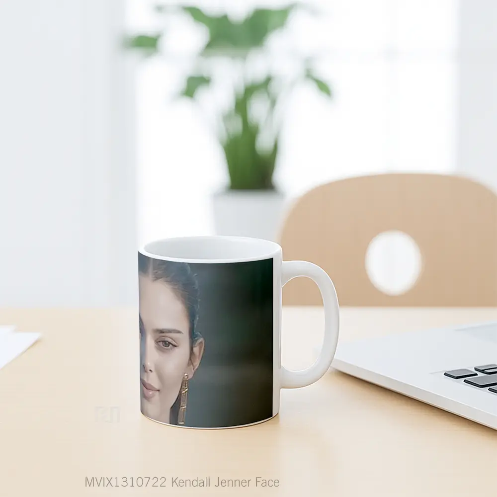 Mug Kendall Jenner Face Gelas Selebriti - All-side / Desain