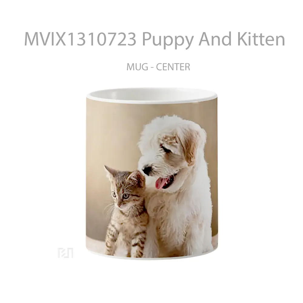 Mug Puppy And Kitten Gelas Hewan Lucu
