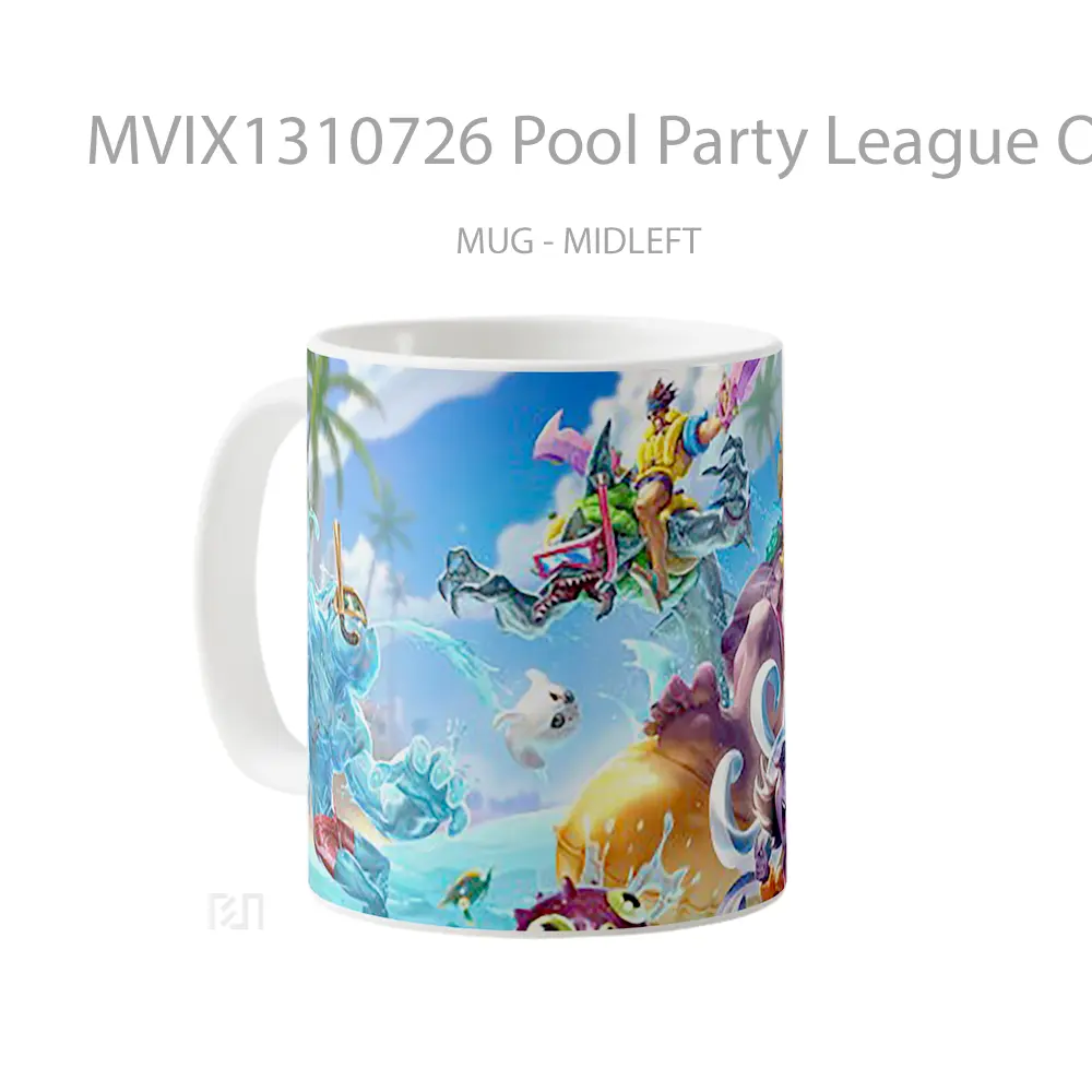 Mug Pool Party League Of Legends Cangkir Gamer - All-side / Desain