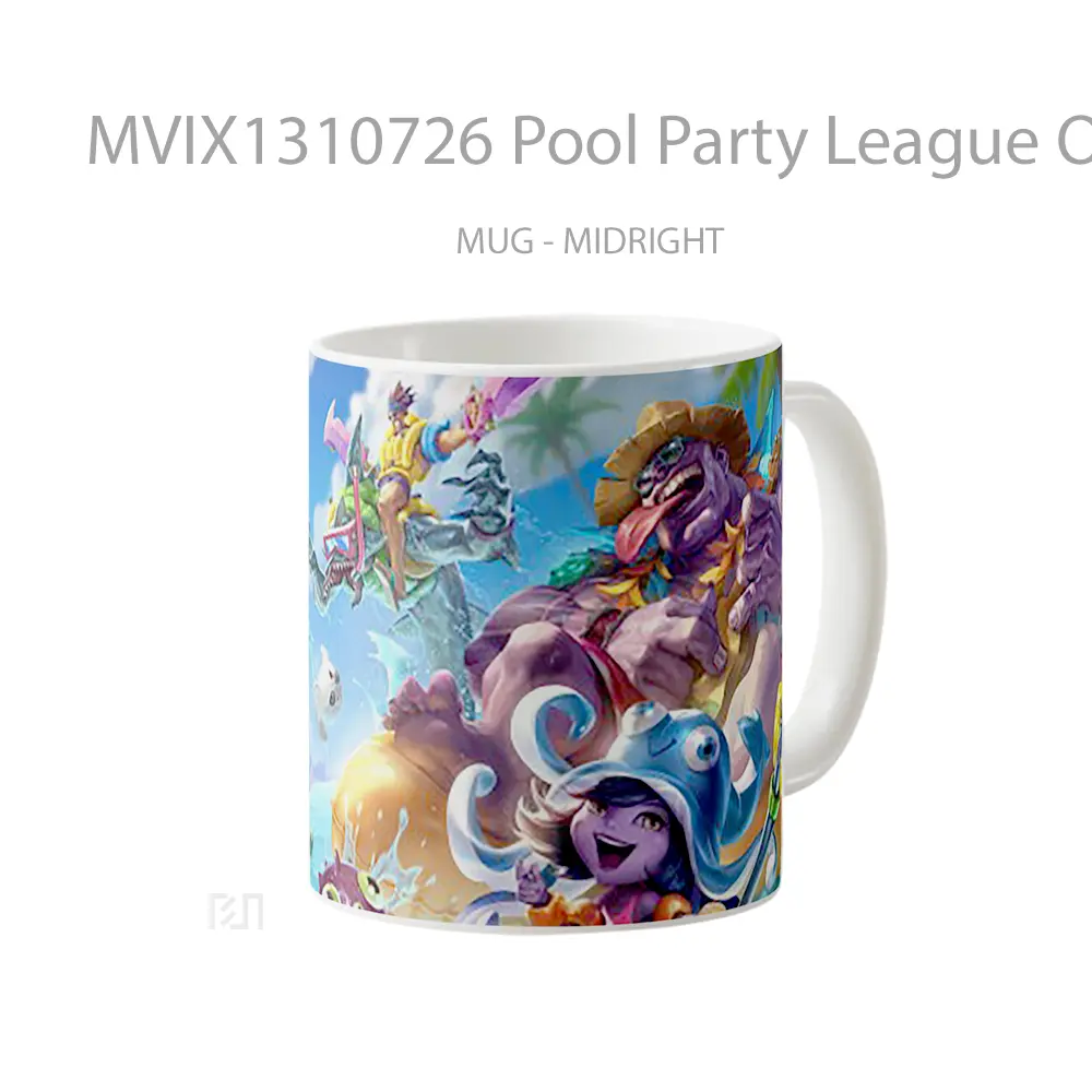 Mug Pool Party League Of Legends Cangkir Gamer - All-side / Desain
