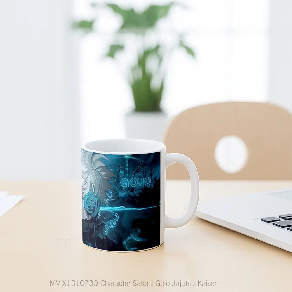 Mug Character Satoru Gojo Jujutsu Kaisen Gelas Keramik Unik - All-side / Desain