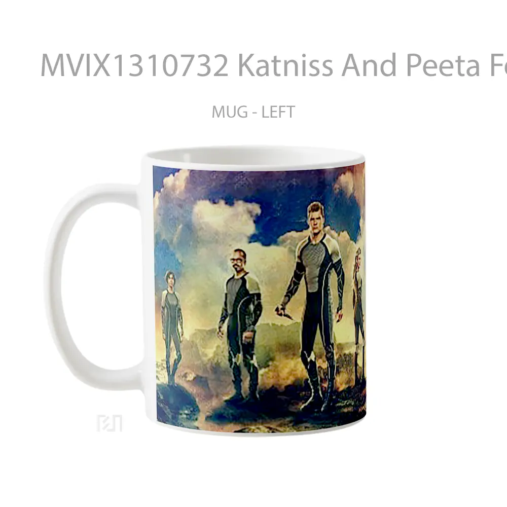 Mug Katniss And Peeta For On Fire Gelas Keramik Unik - All-side / Desain