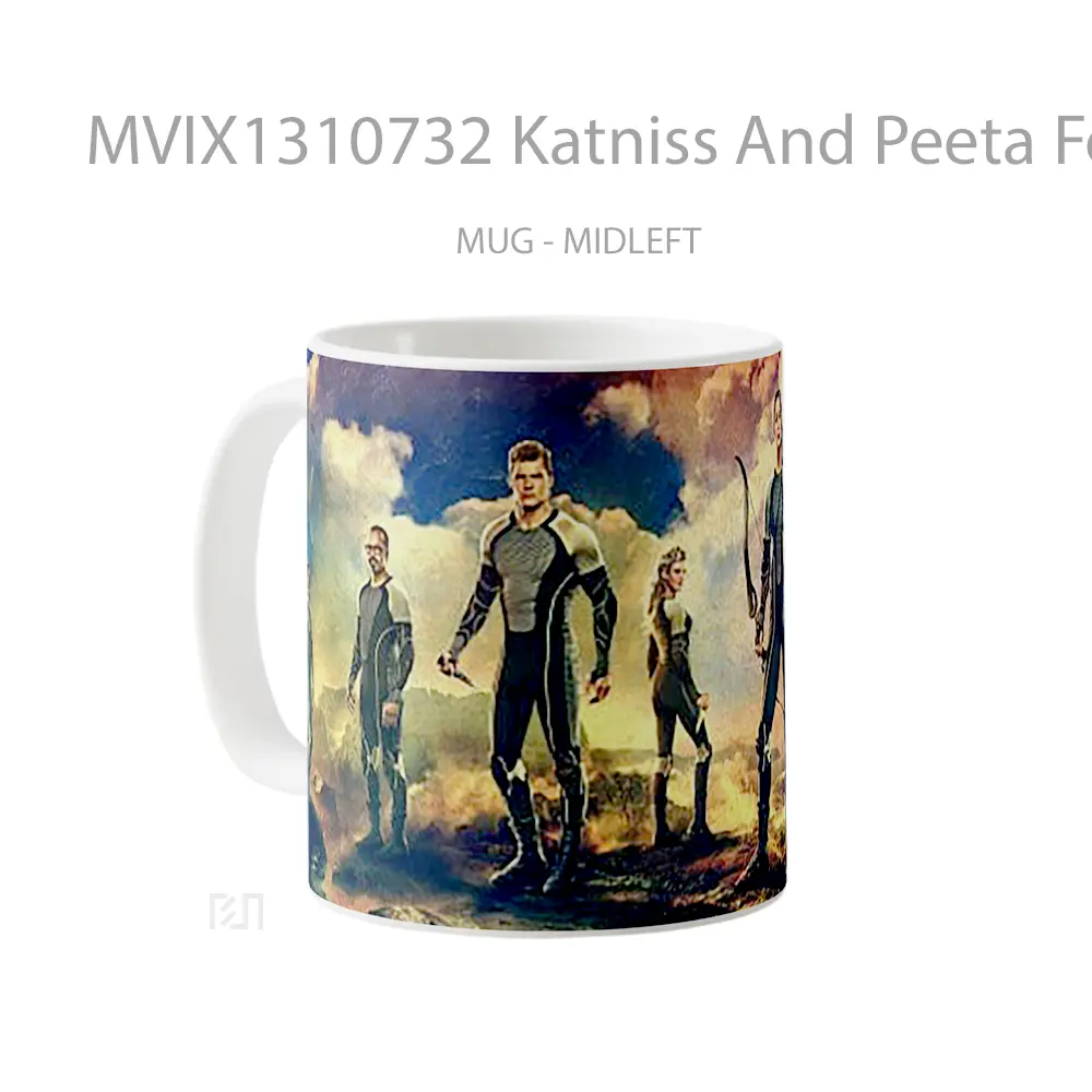 Mug Katniss And Peeta For On Fire Gelas Keramik Unik - All-side / Desain