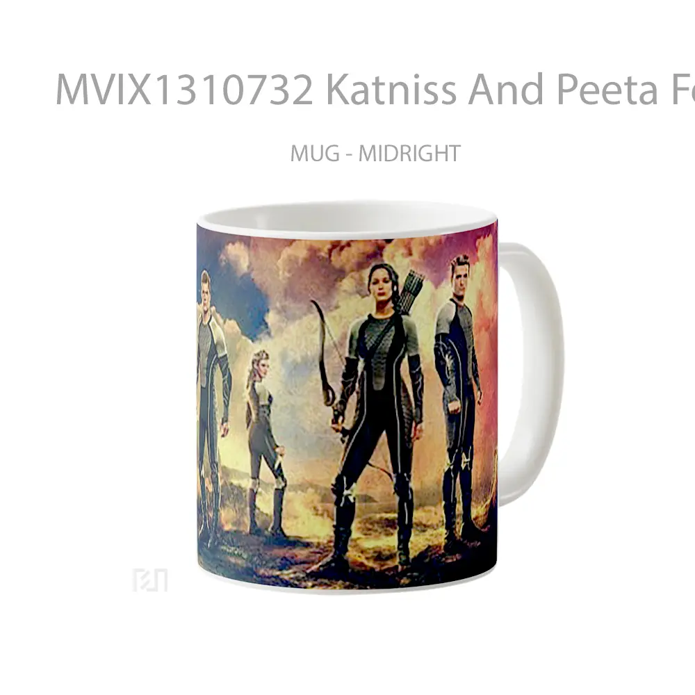 Mug Katniss And Peeta For On Fire Gelas Keramik Unik - All-side / Desain