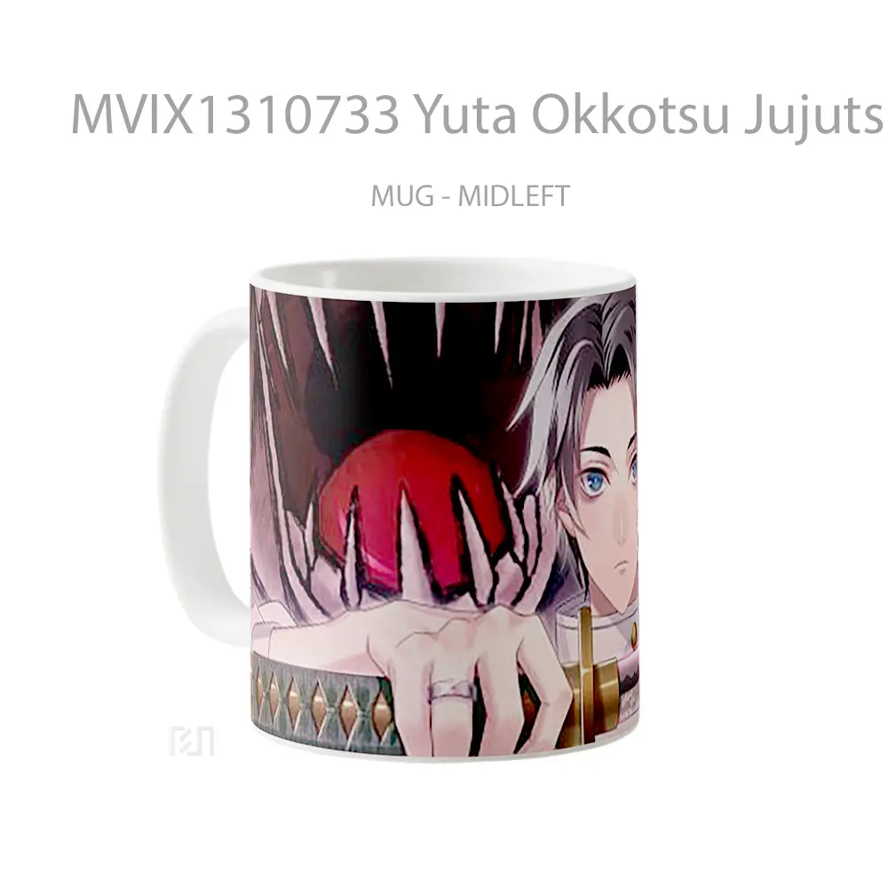 Mug Yuta Okkotsu Jujutsu Kaisen Gelas Keramik Unik - All-side / Desain
