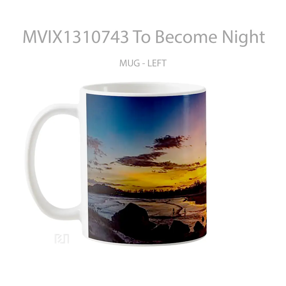 Mug To Become Night Gelas Keramik Unik - All-side / Desain