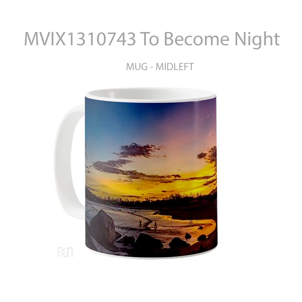 Mug To Become Night Gelas Keramik Unik - All-side / Desain