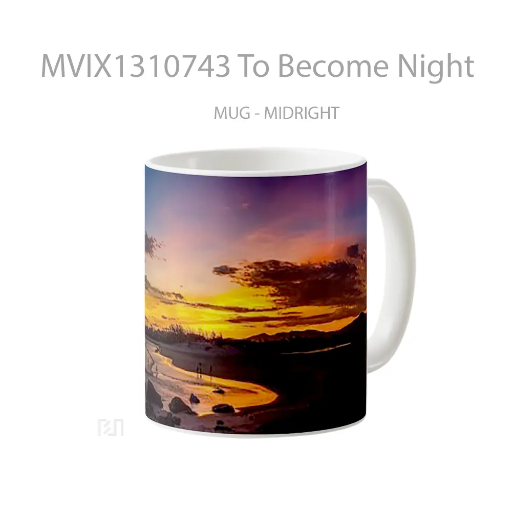 Mug To Become Night Gelas Keramik Unik - All-side / Desain