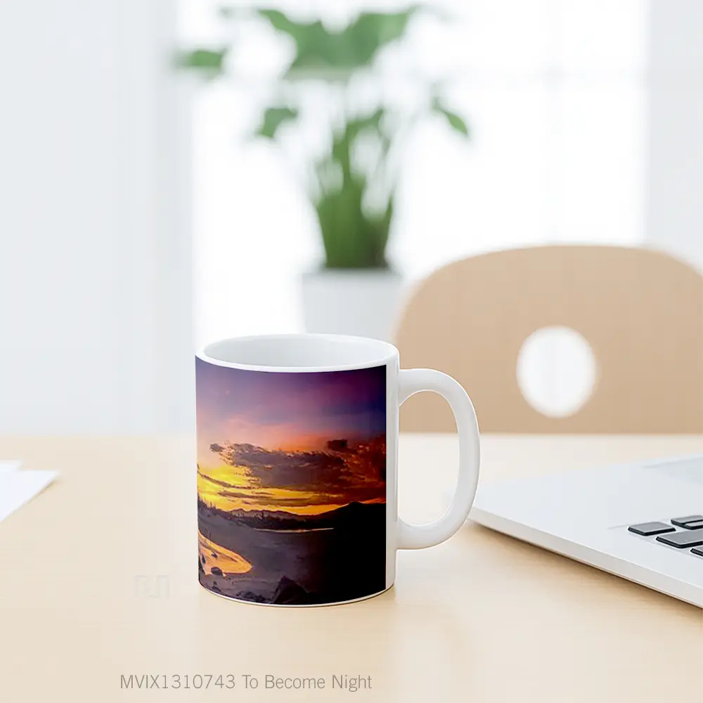 Mug To Become Night Gelas Keramik Unik - All-side / Desain