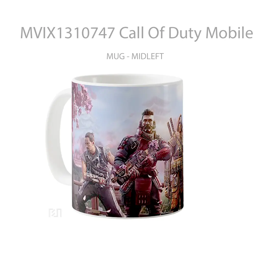 Mug Call Of Duty Mobile Samurais Skin Cangkir Gamer - All-side / Desain