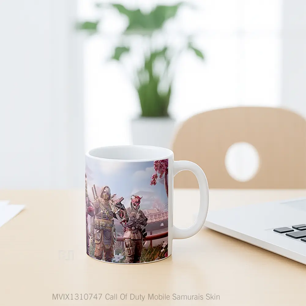 Mug Call Of Duty Mobile Samurais Skin Cangkir Gamer - All-side / Desain