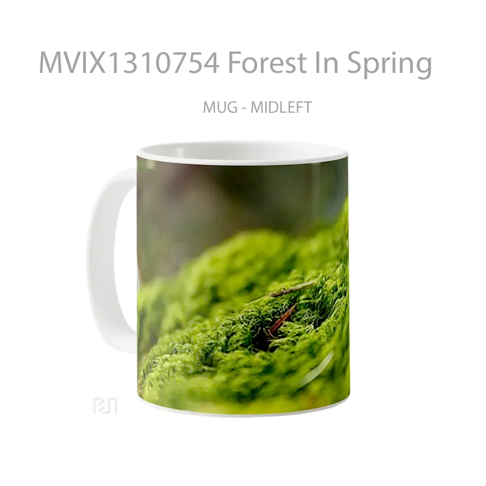 Mug Forest In Spring Gelas Pemandangan Alam - All-side / Desain