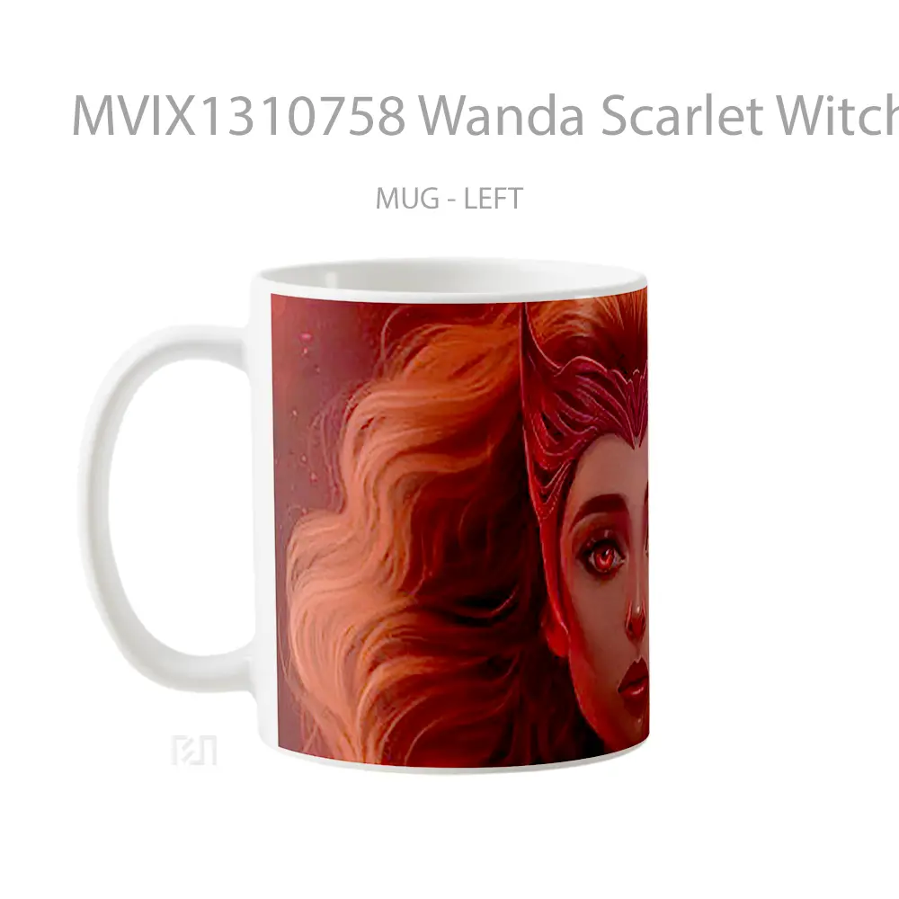 Mug Wanda Scarlet Witch Fanart Gelas Superhero - All-side / Desain