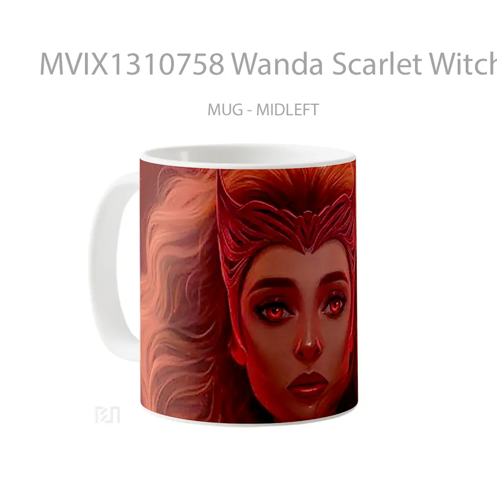 Mug Wanda Scarlet Witch Fanart Gelas Superhero - All-side / Desain