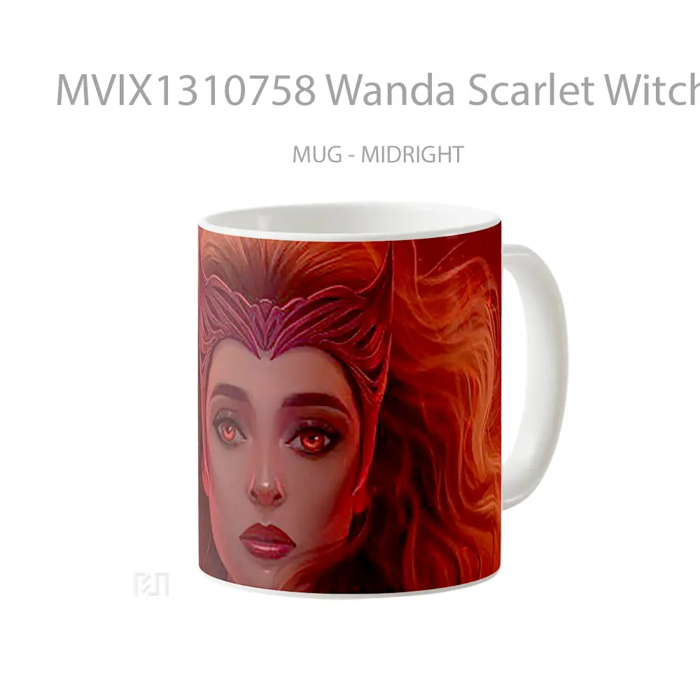 Mug Wanda Scarlet Witch Fanart Gelas Superhero - All-side / Desain
