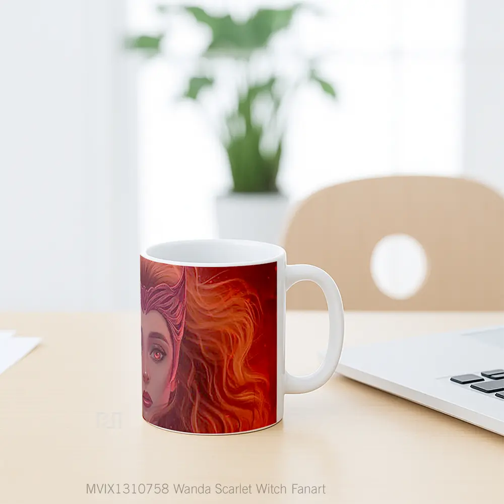 Mug Wanda Scarlet Witch Fanart Gelas Superhero - All-side / Desain