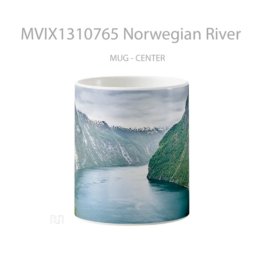 Mug Norwegian River Gelas Pemandangan Alam