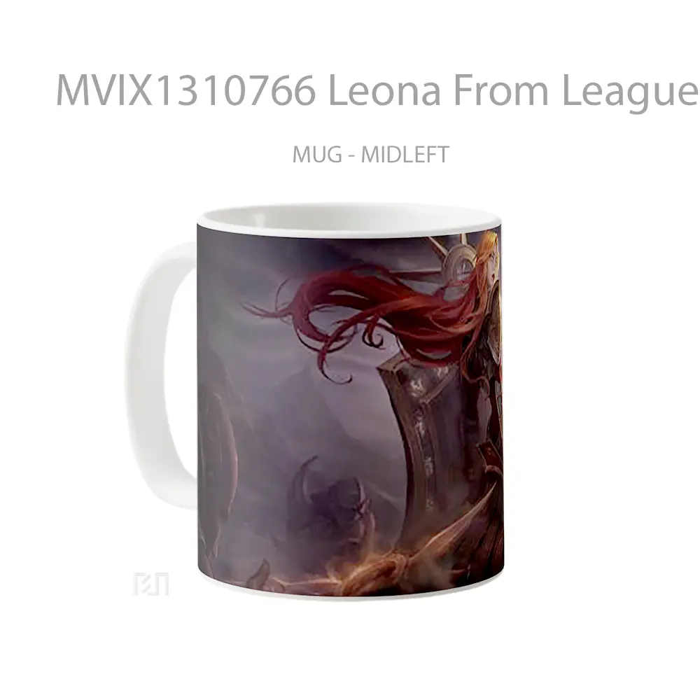 Mug Leona From League Of Legends Cangkir Gamer - All-side / Desain