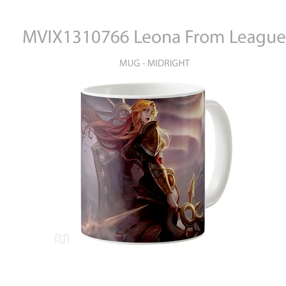 Mug Leona From League Of Legends Cangkir Gamer - All-side / Desain
