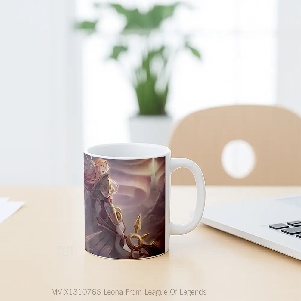 Mug Leona From League Of Legends Cangkir Gamer - All-side / Desain