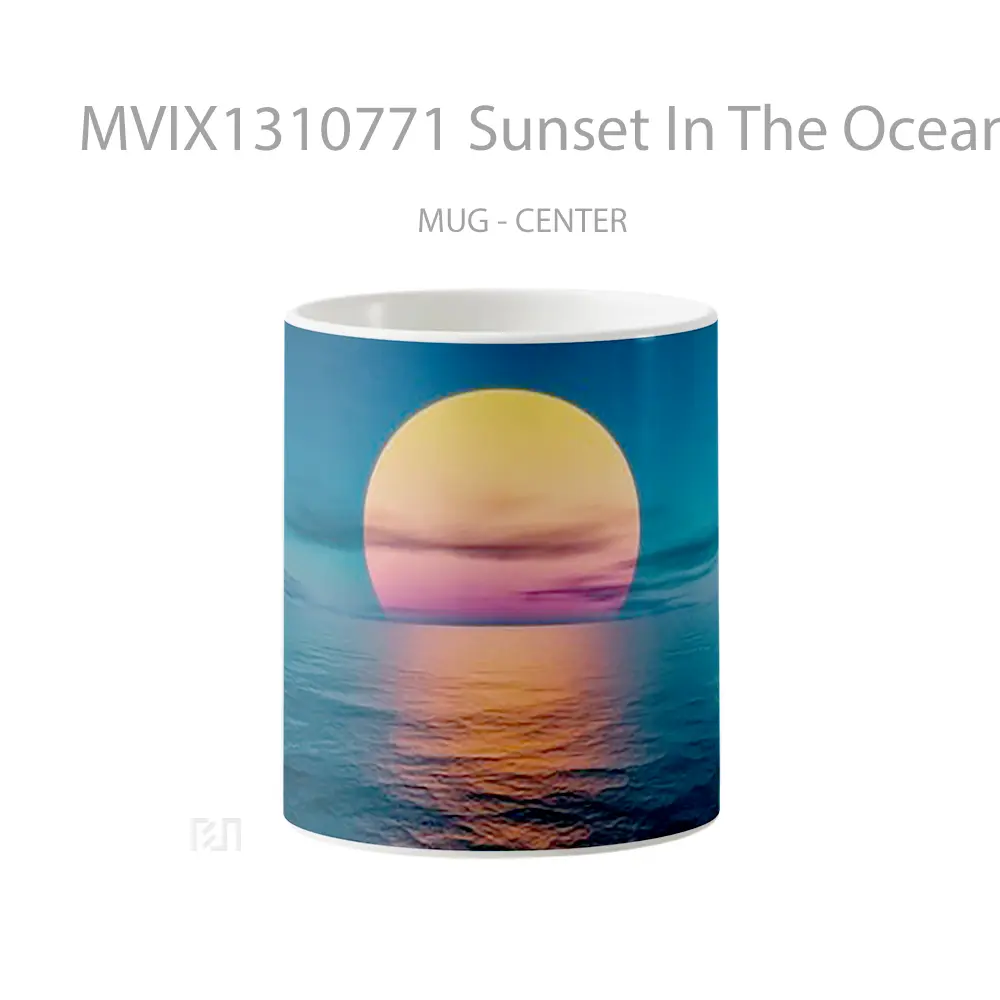 Mug Sunset In The Ocean Fantasy Gelas Pemandangan Alam