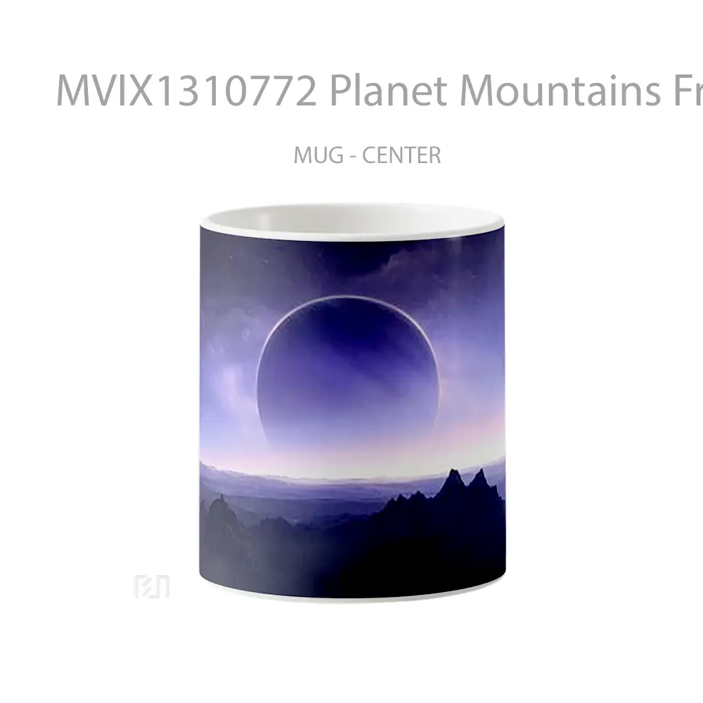 Mug Planet Mountains From The Sky Gelas Pemandangan Alam