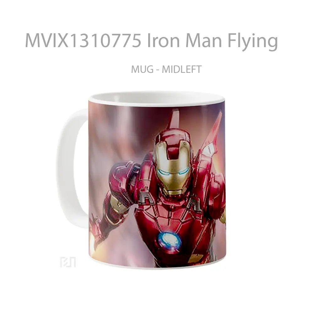 Mug Iron Man Flying Gelas Superhero - All-side / Desain