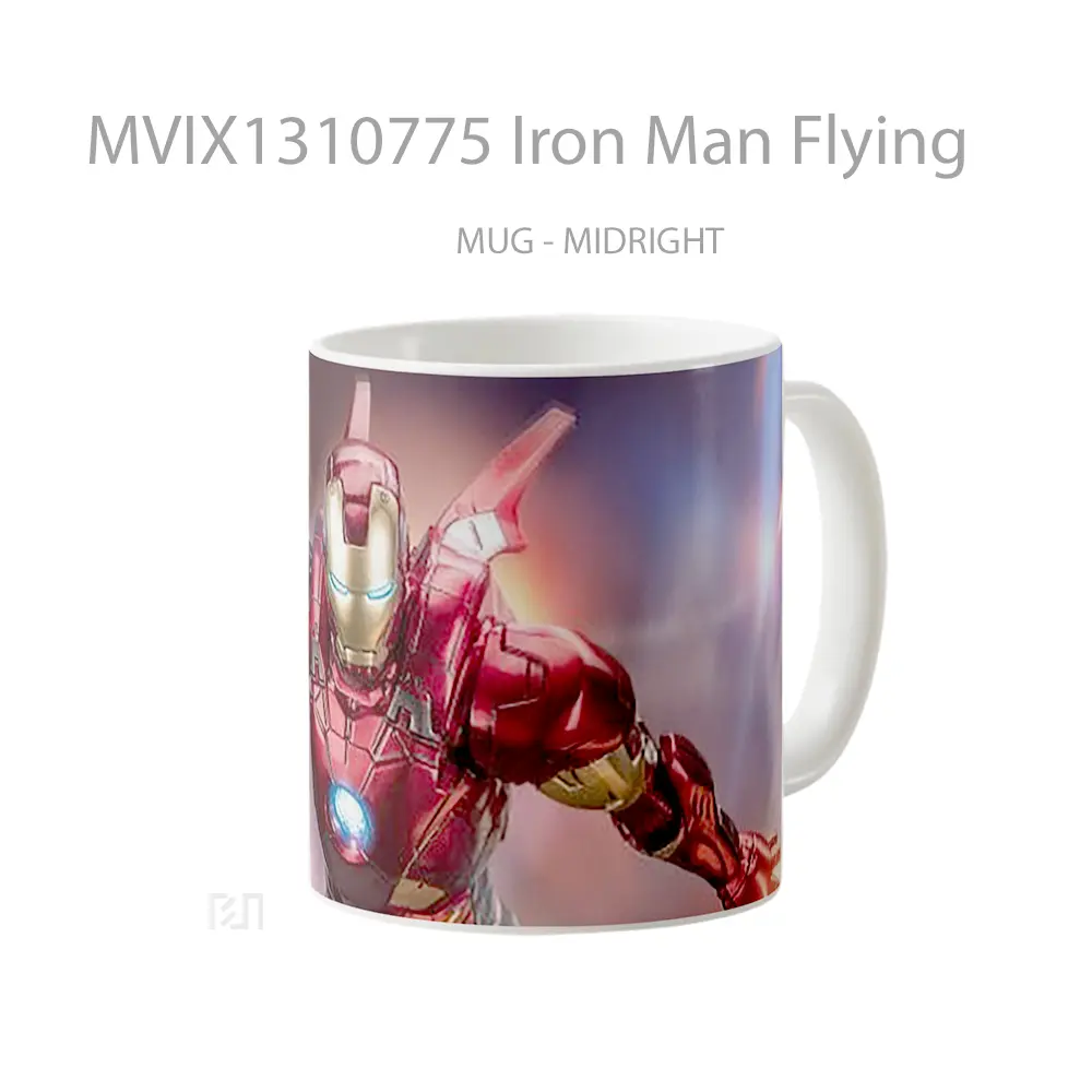 Mug Iron Man Flying Gelas Superhero - All-side / Desain