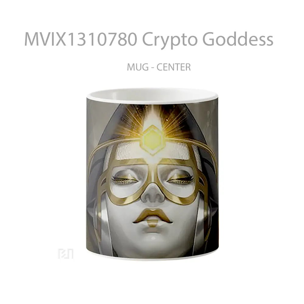 Mug Crypto Goddess Gelas Keramik Unik
