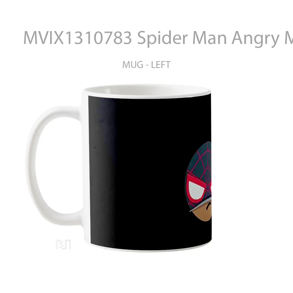 Mug Spider Man Angry Minimalist Gelas Superhero - All-side / Desain