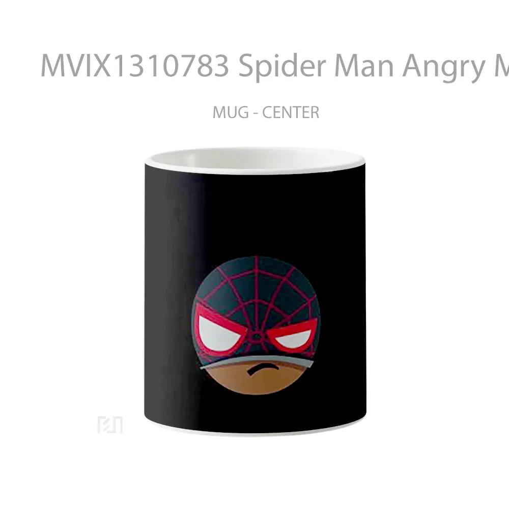 Mug Spider Man Angry Minimalist Gelas Superhero