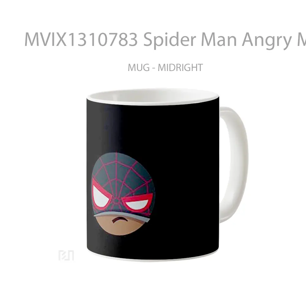 Mug Spider Man Angry Minimalist Gelas Superhero - All-side / Desain
