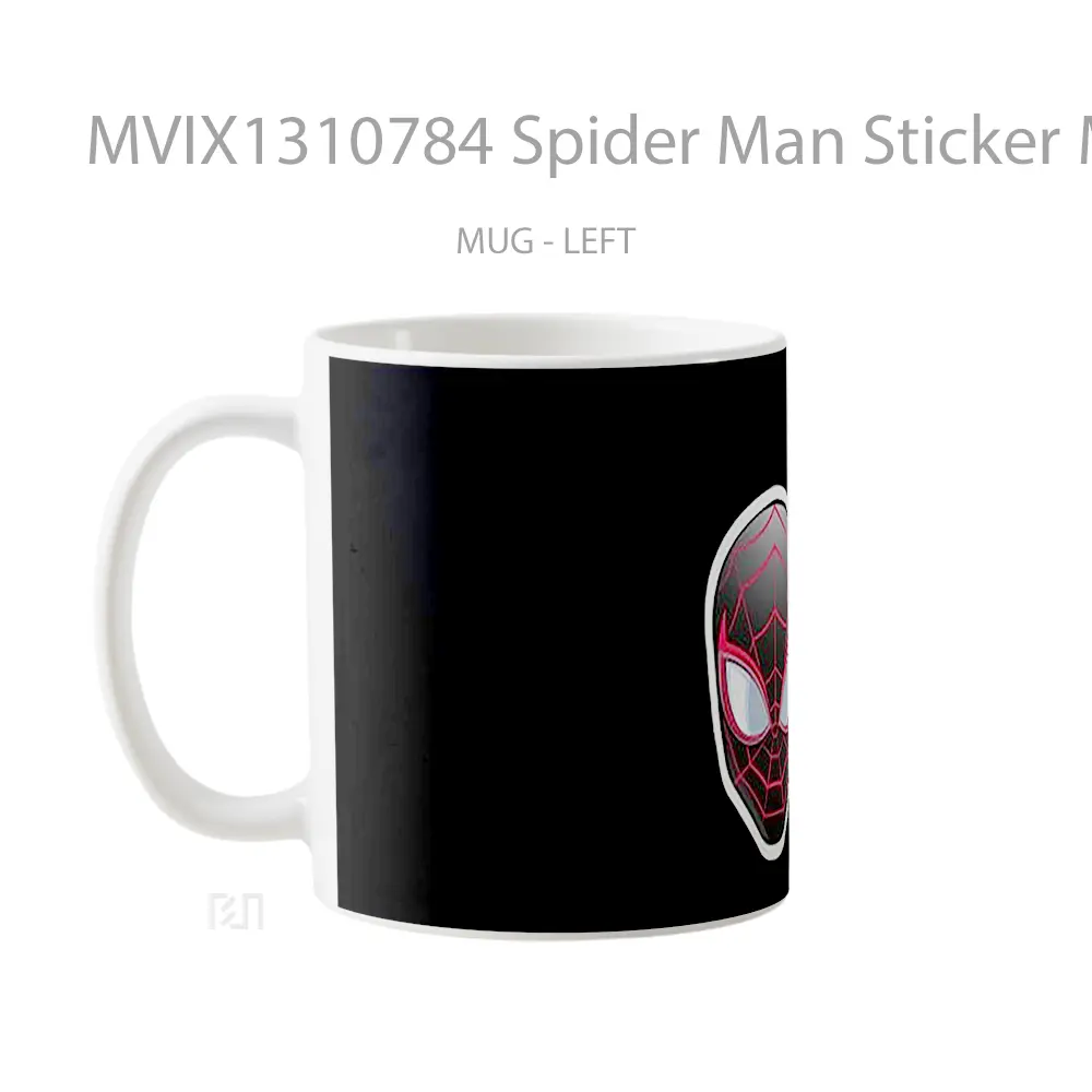 Mug Spider Man Sticker Minimalist Gelas Superhero - All-side / Desain