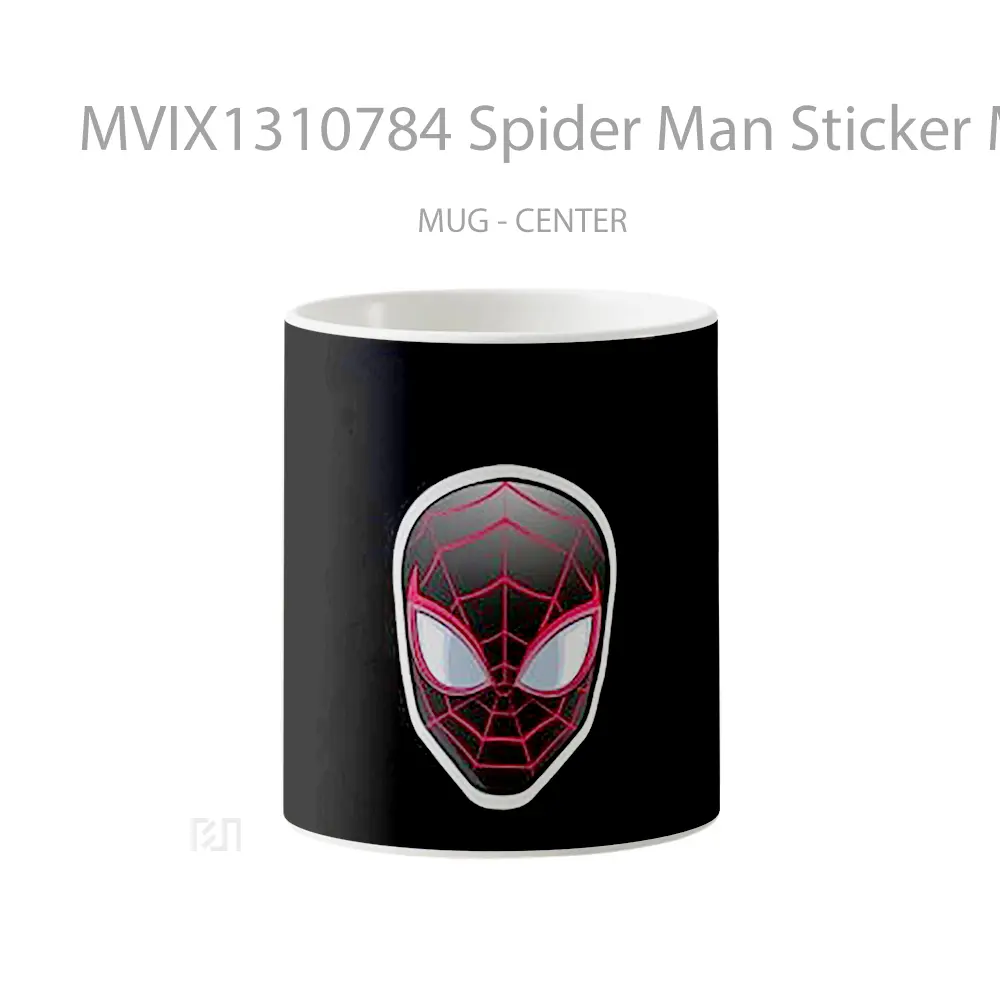 Mug Spider Man Sticker Minimalist Gelas Superhero