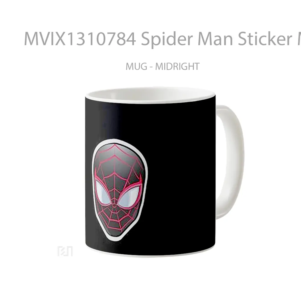 Mug Spider Man Sticker Minimalist Gelas Superhero - All-side / Desain