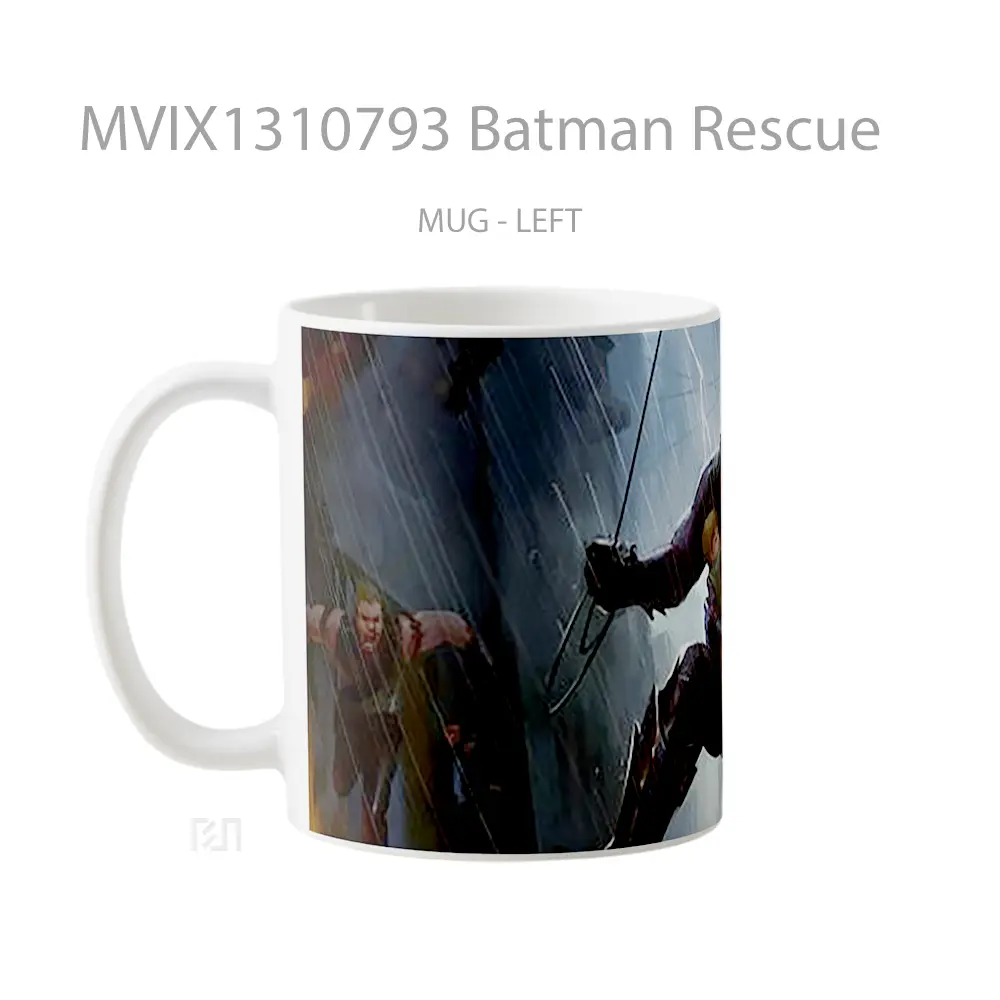 Mug Batman Rescue Gelas Superhero - All-side / Desain