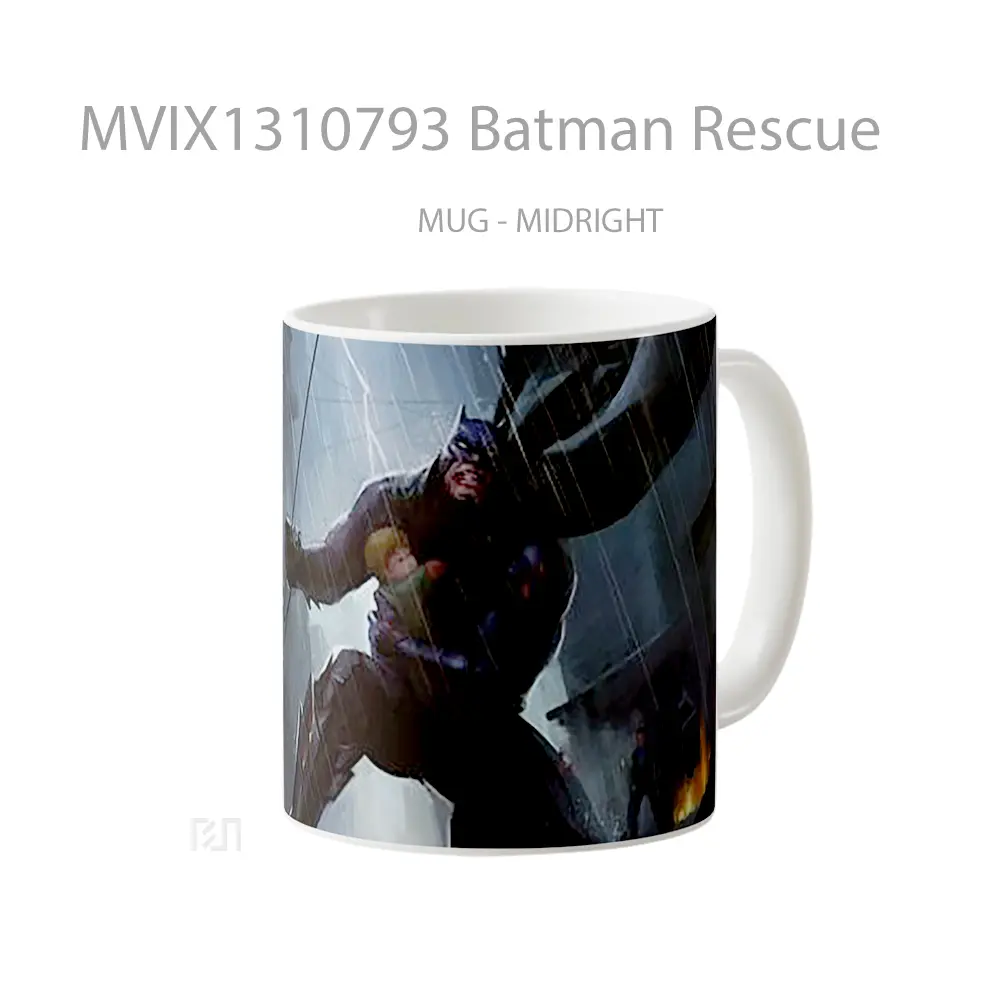 Mug Batman Rescue Gelas Superhero - All-side / Desain