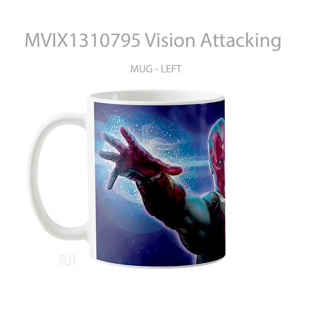 Mug Vision Attacking Gelas Superhero - All-side / Desain