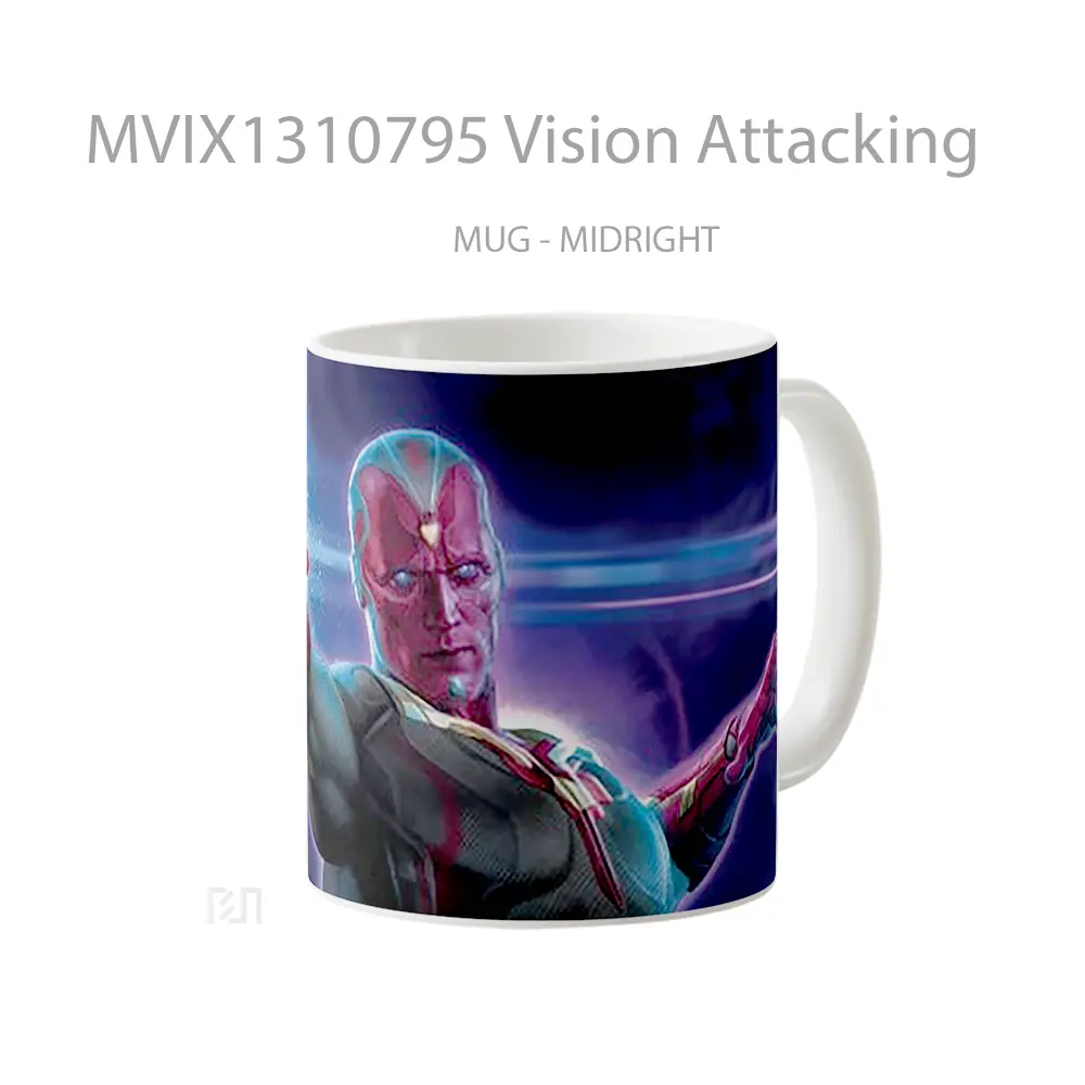 Mug Vision Attacking Gelas Superhero - All-side / Desain